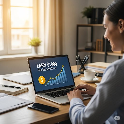 earn $1000 online monthly
