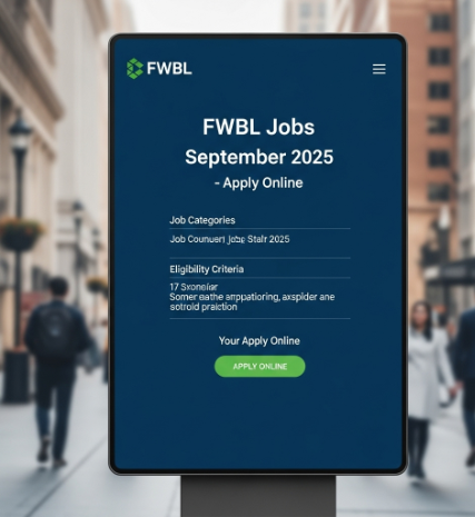FWBL Jobs September 2025 Apply Online
