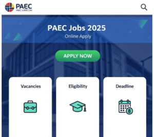 PAEC Jobs 2025 Online Apply