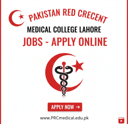 Pakistan Red Crescent Medical College Lahore Jobs