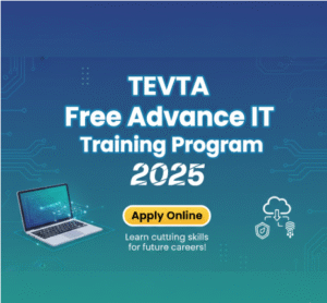 TEVTA Free Advance IT Training Program 2025 Apply Online