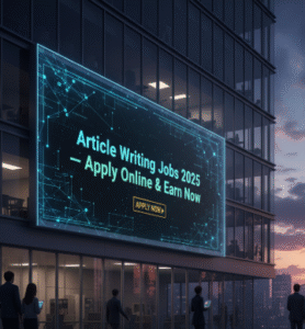article writing jobs 2025