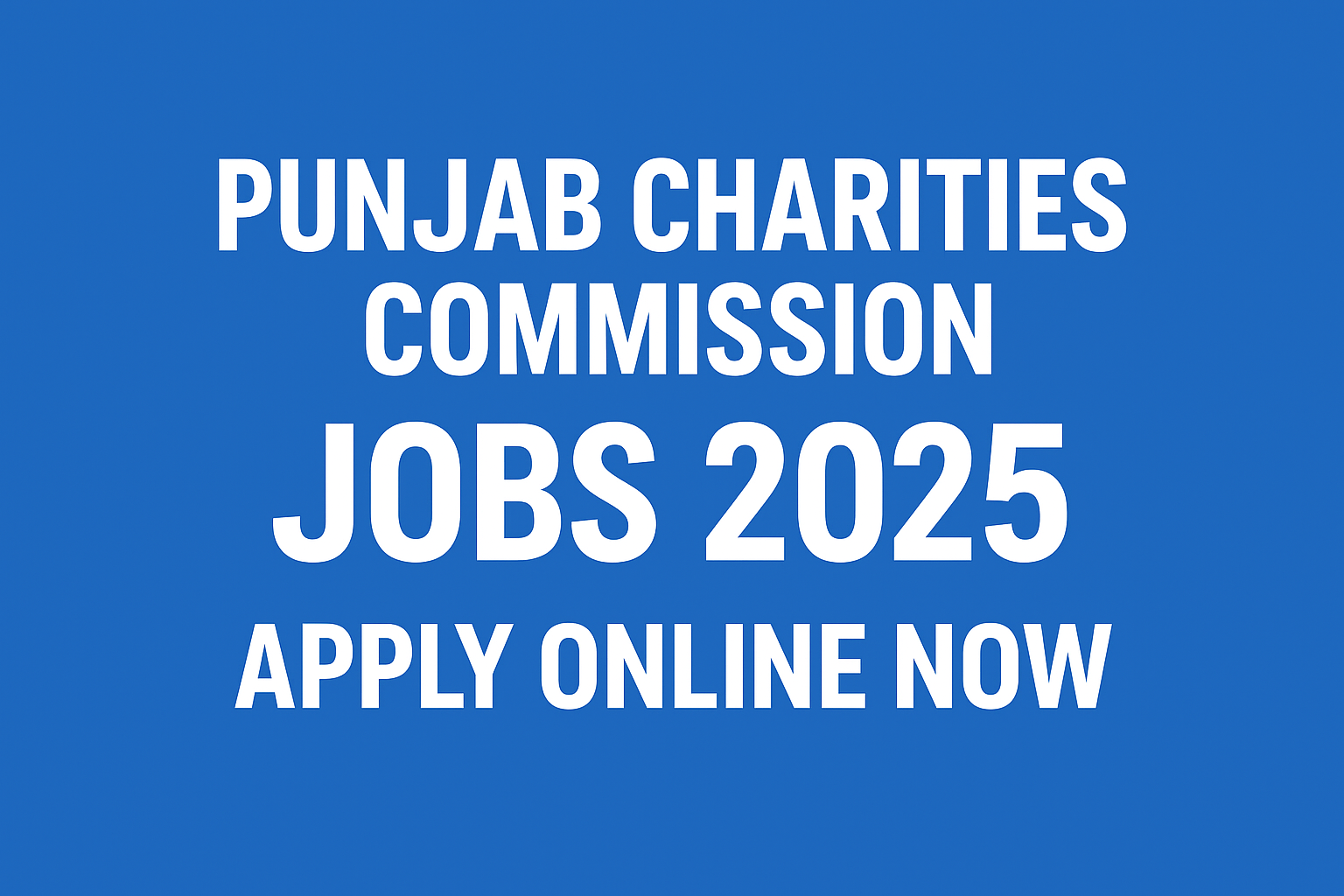 Punjab Charities Commission Jobs 2025