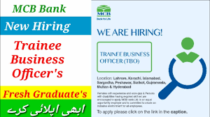 MCB Bank Trainee Business Officer Program 2025 – Apply Online